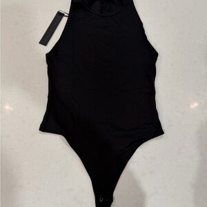 House of Harlow 1960 Black Sleeveless Bodysuit